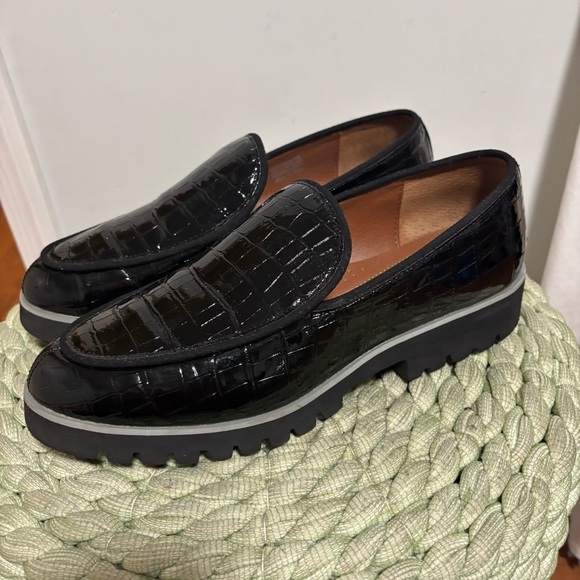 Donald Pliner Eclipse Crocco Croc Embossed Chunky Loafers - Picture 5 of 13